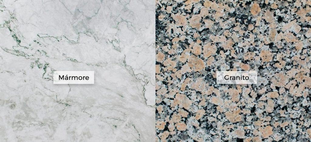 diferenca entre marmore e granito