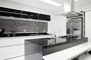 bancadas de cozinha granito preto branco
